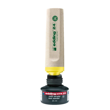 edding HTK 25 recharge d'encre - orange - 25 ml - avec système capillaire, idéal pour recharger proprement et simplement les sur