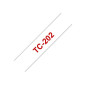 Brother TC-202 | cassette à ruban originale pour étiqueteuse | Rouge sur Blanc | 12 mm Brother TC-202 | cassette à ruban originale pour étiqueteuse | Rouge sur Blanc | 12 mm