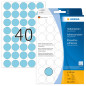 Herma 2253 Étiquettes universelles support perforé diamètre 19 mm 1280 pièces Bleu Herma 2253 Étiquettes universelles support perforé diamètre 19 mm 1280 pièces Bleu
