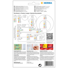 Herma 2451 Étiquettes universelles 25 x 40 mm 512 pièces Jaune