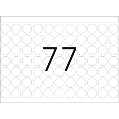 Herma 2723 Etiquettes 13 x 13 mm Bleu