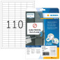 Herma 4210 Étiquettes movables/amovibles 38,1 x 12,7 A4 Blanc Herma 4210 Étiquettes movables/amovibles 38,1 x 12,7 A4 Blanc