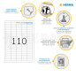 Herma 4210 Étiquettes movables/amovibles 38,1 x 12,7 A4 Blanc Herma 4210 Étiquettes movables/amovibles 38,1 x 12,7 A4 Blanc