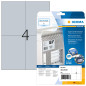 Herma 4216 Etiquettes 105x148 mm Argent