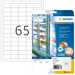 Herma 4388 Étiquettes pour surgelés 38,1 x 21,2 A4 Blanc