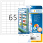 Herma 4388 Étiquettes pour surgelés 38,1 x 21,2 A4 Blanc Herma 4388 Étiquettes pour surgelés 38,1 x 21,2 A4 Blanc