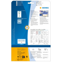 Herma 4388 Étiquettes pour surgelés 38,1 x 21,2 A4 Blanc