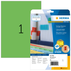 Herma 4424 Étiquettes 210 x 297 A4 20 pièces Vert
