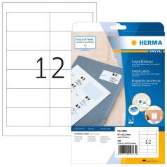 Herma 4823 Étiquettes jet d'encre 97 x 42,3 A4 Blanc