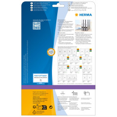 Herma 4830 Étiquettes classeur jet d'encre 38 x 297 A4 Blanc
