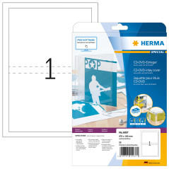 Herma 5037 Jaquette pour DVD avec perforation 273 x 183 A4 Blanc