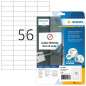 Herma 5080 Étiquettes movables/amovibles 52,5 x 21,2 A4 Blanc Herma 5080 Étiquettes movables/amovibles 52,5 x 21,2 A4 Blanc
