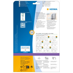 Herma 5122 Étiquettes classeur à insérer 190 x 30 A4 Blanc