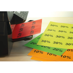 Herma 5152 Étiquettes diamètre 60 A4 LaserCopy 240 pièces Jaune fluo