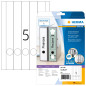 Herma 5158 Étiquettes classeur 34 x 297 A4 125 pièces Blanc Herma 5158 Étiquettes classeur 34 x 297 A4 125 pièces Blanc