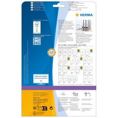 Herma 5158 Étiquettes classeur 34 x 297 A4 125 pièces Blanc