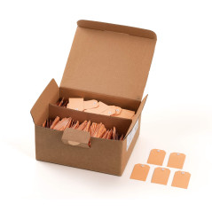 HERMA Lot de 1000 étiquettes de prix en carton avec œillet en plastique Marron 35 x 60 mm