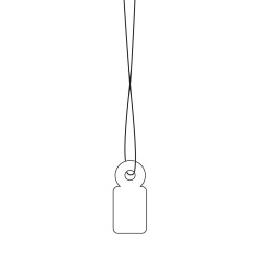 HERMA 6949 étiquettes à suspendre avec fil blanc (10 x 22 mm, mini, longueur de filetage env. 8 cm) étiquettes en carton à suspe