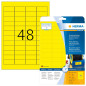 Herma 8030 Etiquettes 45.7 x 21.2 mm Jaune