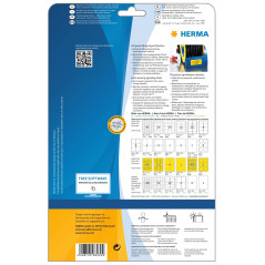 Herma 8030 Etiquettes 45.7 x 21.2 mm Jaune