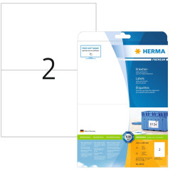 Herma 8636 Étiquettes 210 x 148 Premium A4 20 pièces Blanc