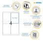Herma 10019 Étiquettes movables/amovibles 99,1 x 139 A4 100 pièces Blanc Herma 10019 Étiquettes movables/amovibles 99,1 x 139 A4 100 pièces Blanc