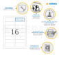 Herma 10303 Étiquettes movables/amovibles 88,9 x 33,8 A4 1600 pièces Blanc Herma 10303 Étiquettes movables/amovibles 88,9 x 33,8 A4 1600 pièces Blanc
