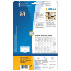 Herma 10911 Étiquettes super adhésives 210 x 297 A4 25 pièces Blanc