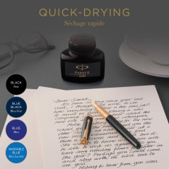 Parker flacon d'encre pour stylo plume | encre bleue QUINK | 57 ml