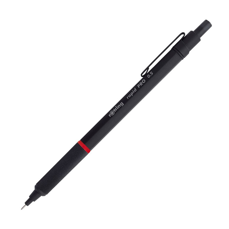 Portemine mécanique rétractable rOtring PRO, 0,5 mm, noir Portemine mécanique rétractable rOtring PRO, 0,5 mm, noir