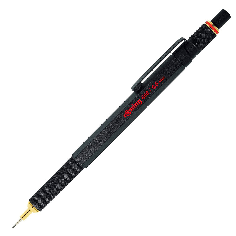 rOtring 800 portemine mécanique rétractable | 0,5 mm | noir rOtring 800 portemine mécanique rétractable | 0,5 mm | noir
