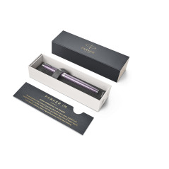 Parker 1931636 Stylo-plume IM Violet Foncé Premium avec Pointe Fine/Recharge d’encre Bleu