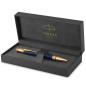 Parker stylo-bille Duofold Prestige Chevron Bleu - pointe moyenne - encre noire Parker stylo-bille Duofold Prestige Chevron Bleu - pointe moyenne - encre noire