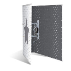 HERMA Motif classeur à levier A4 Étoiles Blanc á points, dos de 7 cm, en carton robuste, imprimé entièrement à l'extérieur et à