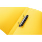 HERMA Classeurs á 2 anneaux A4 Translucide Jaune, dos de 25 mm, Classeur souple en plastique, Avec compresseur HERMA Classeurs á 2 anneaux A4 Translucide Jaune, dos de 25 mm, Classeur souple en plastique, Avec compresseur