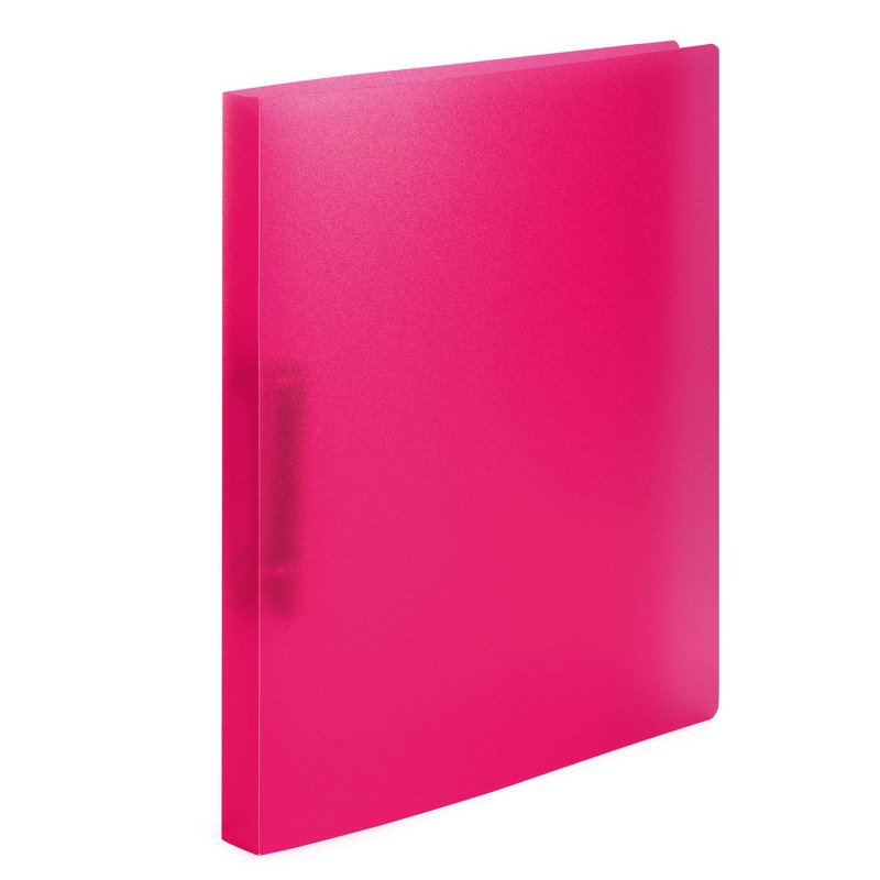 HERMA Classeurs á 2 anneaux A4 Translucide Rose foncé, dos de 25 mm, Classeur souple en plastique, Avec compresseur HERMA Classeurs á 2 anneaux A4 Translucide Rose foncé, dos de 25 mm, Classeur souple en plastique, Avec compresseur