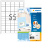 Herma Premium Papier Laser pour Imprimante Laser Jet d'encre/Imprimante Couleur A4 38,1x21,2 mm 6500 pages Blanc Herma Premium Papier Laser pour Imprimante Laser Jet d'encre/Imprimante Couleur A4 38,1x21,2 mm 6500 pages Blanc