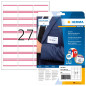 HERMA - Pochette de 540 badges autocollantes pour textile, En soie d'acétate (63,5 x 29,6 mm) Personnalisables et imprimables, I HERMA - Pochette de 540 badges autocollantes pour textile, En soie d'acétate (63,5 x 29,6 mm) Personnalisables et imprimables, I