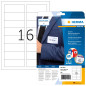 HERMA - Pochette de 320 badges autocollantes pour textile, En soie d'acétate (88,9 x 33,8 mm) Personnalisables et imprimables, I HERMA - Pochette de 320 badges autocollantes pour textile, En soie d'acétate (88,9 x 33,8 mm) Personnalisables et imprimables, I