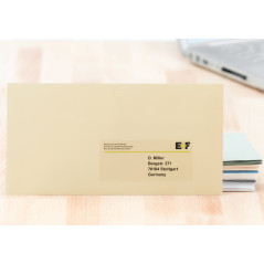 HERMA 8671 Etiquette d'adresse en plastique coin arrondi A4 99,1 x 38,1 mm 350 pièces Transparent Mat