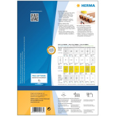 Herma 9538 résistante aux intempéries Outdoor Film adhésif (99,1 x 42,3 mm vers DIN A4, film autocollant) 480 étiquettes sur 40