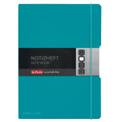 Herlitz 50015986 Cahier Flex, PP, 2 x 40 feuilles A4 Caribbean Turquoise