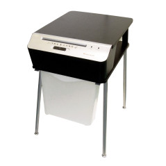 Bonsaii 510909 Doc Shred Fit Destructeur de documents | Table d'imprimante | Coupe croisée | 7 feuilles | 10 litres | Taille des