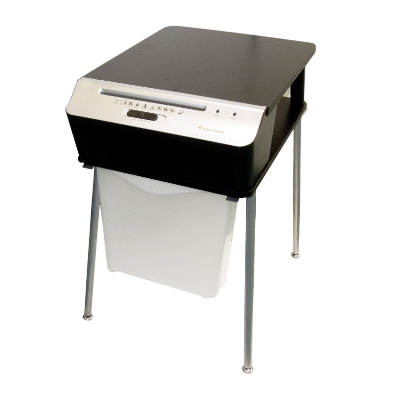 Bonsaii 510909 Doc Shred Fit Destructeur de documents | Table d'imprimante | Coupe croisée | 7 feuilles | 10 litres | Taille des Bonsaii 510909 Doc Shred Fit Destructeur de documents | Table d'imprimante | Coupe croisée | 7 feuilles | 10 litres | Taille des
