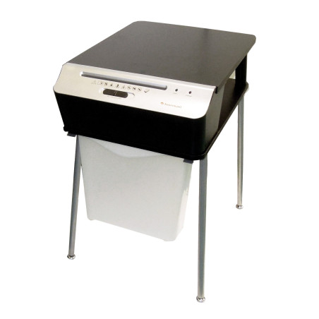 Bonsaii 510909 Doc Shred Fit Destructeur de documents | Table d'imprimante | Coupe croisée | 7 feuilles | 10 litres | Taille des