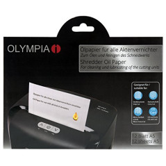 Olympia Feuilles de lubrification pour destructeur de documents