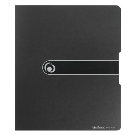 Herlitz 11205754 Easy orga to go Classeur à anneaux A4 2 anneaux hauteur de remplissage 25 mm Noir