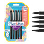 Paper Mate Flair Stylos feutres | Feutres de coloriage sans fuite à pointe moyenne (0,7 mm) | Encre bleue | Idéal pour écrirescr Paper Mate Flair Stylos feutres | Feutres de coloriage sans fuite à pointe moyenne (0,7 mm) | Encre bleue | Idéal pour écrirescr
