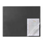Durable 729301 Sous-Main Rectangulaire avec Rebord de Protection Et Rabat Transparent 65 x 50 cm Noir