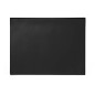 Durable 729301 Sous-Main Rectangulaire avec Rebord de Protection Et Rabat Transparent 65 x 50 cm Noir